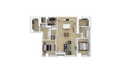 Raleigh 2 bedroom 2.5 bath 1556 square feet
