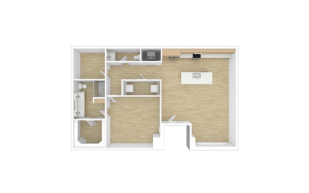 Norwood 1 bedroom 1.5 bath 1409 square feet (1)