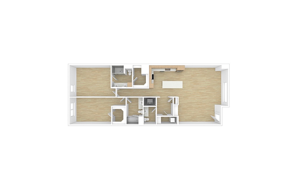 Windsor 2 bedroom 2.5 bath 1688 square feet (1)