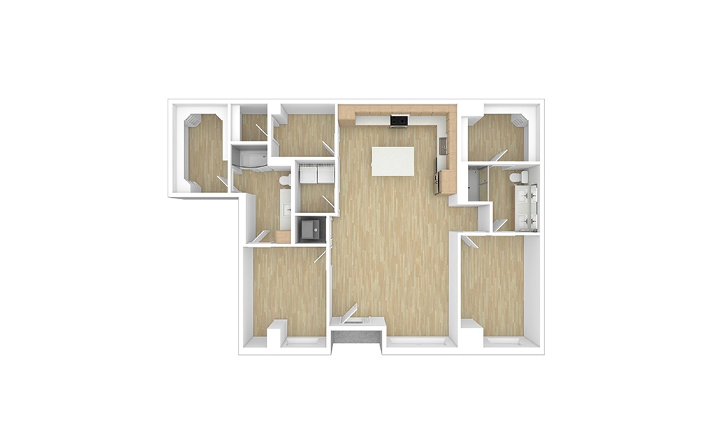 Raleigh 2 bedroom 2.5 bath 1556 square feet (1)