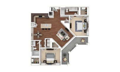 Tangelo 2 Bedroom Lake Nona Luxury Apartment