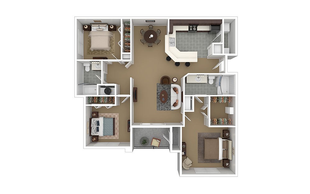 York 3 bedroom 2 bath 1293 square feet