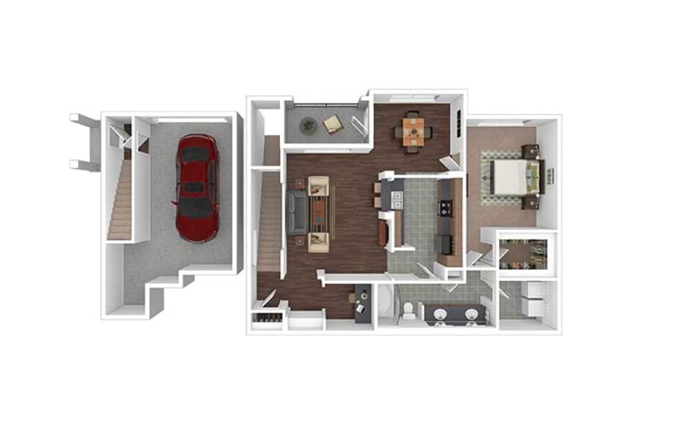 Gasparilla 1 bedroom 1 bath 953 square feet