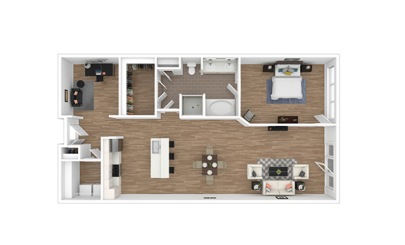 Hyde - Renovated 1 bedroom 1 bath 1075 square feet