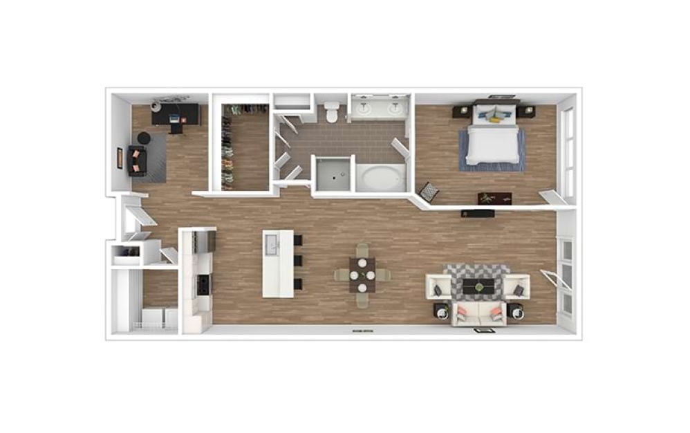 Hyde - Renovated 1 bedroom 1 bath 1075 square feet