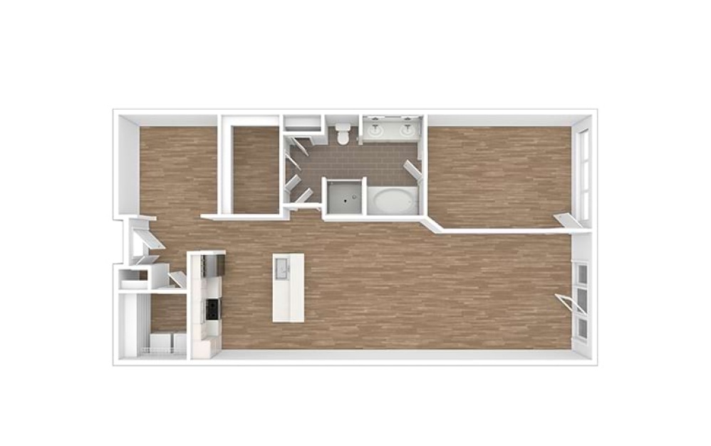 Hyde - Renovated 1 bedroom 1 bath 1075 square feet (1)