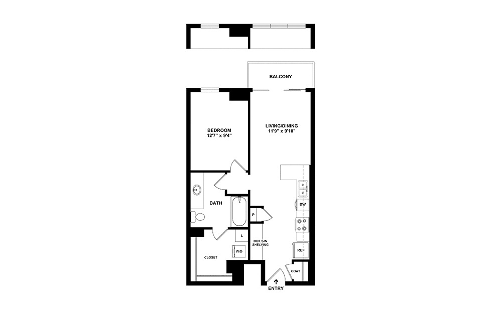 A2 1 bedroom 1 bath 656 square feet (2)