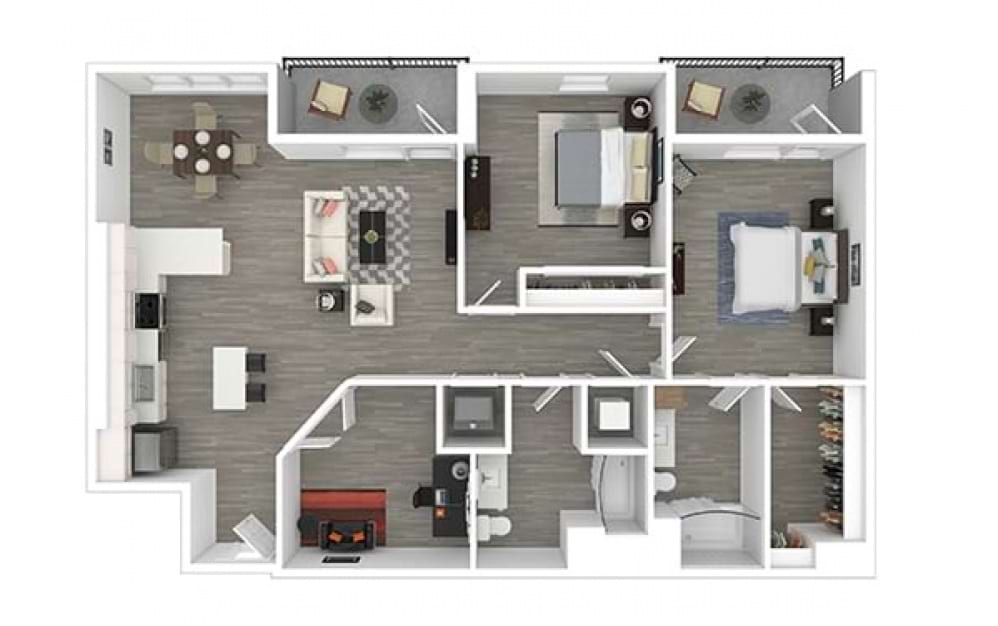 Park 2-Bedroom Apartment for Rent in Midtown Miami, Florida