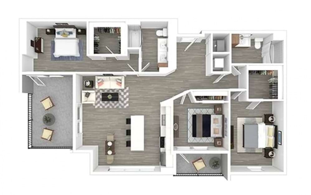 South Beach 3-Bedroom Apartment in Midtown Miami for Rent