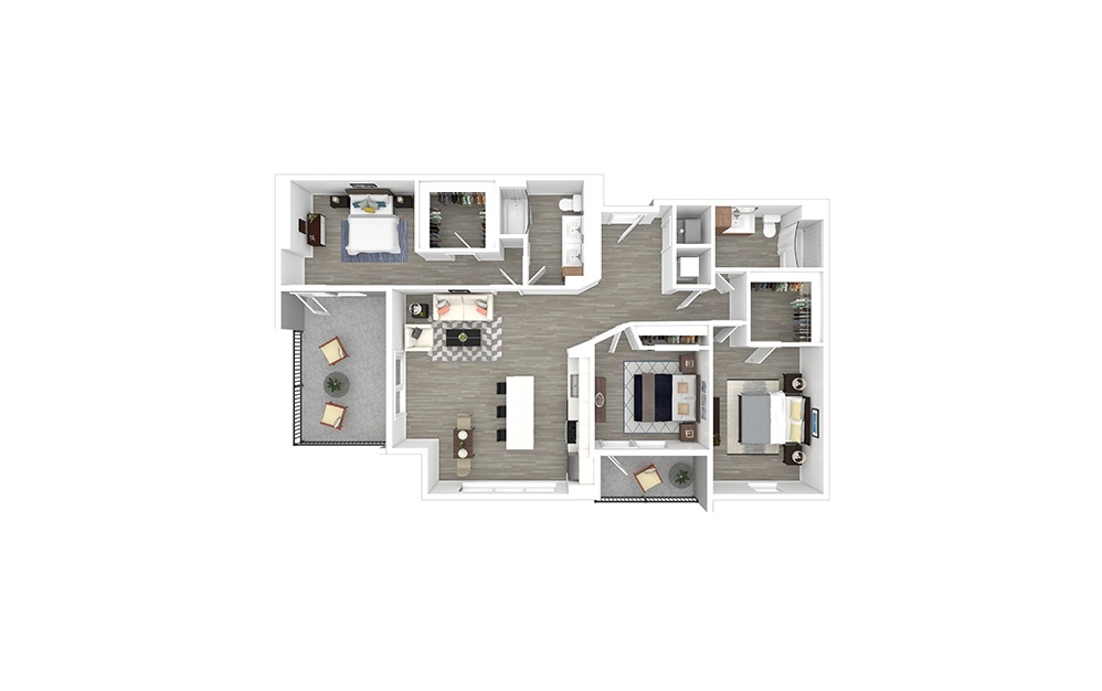 South Beach Floor Plan | Cortland Midtown Miami