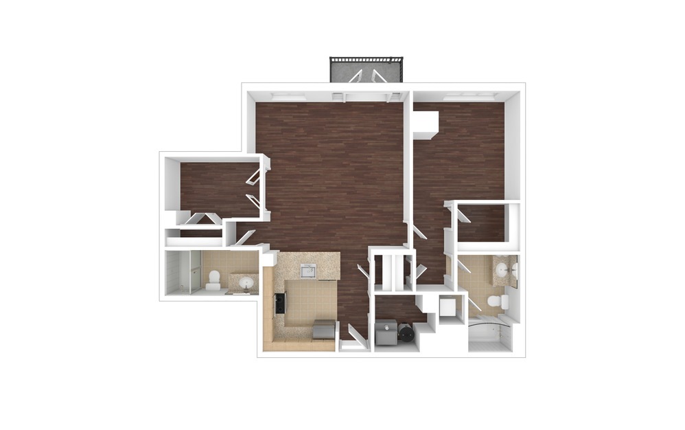 A14 - Renovated 1 bedroom 2 bath 1061 square feet (1)