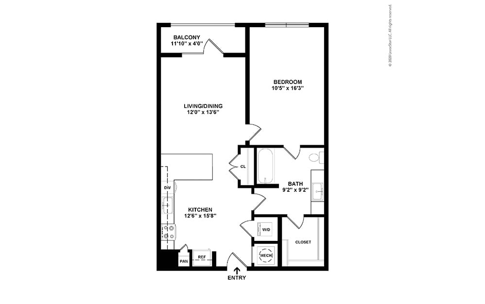 Gore Floor Plan | Cortland NoDa