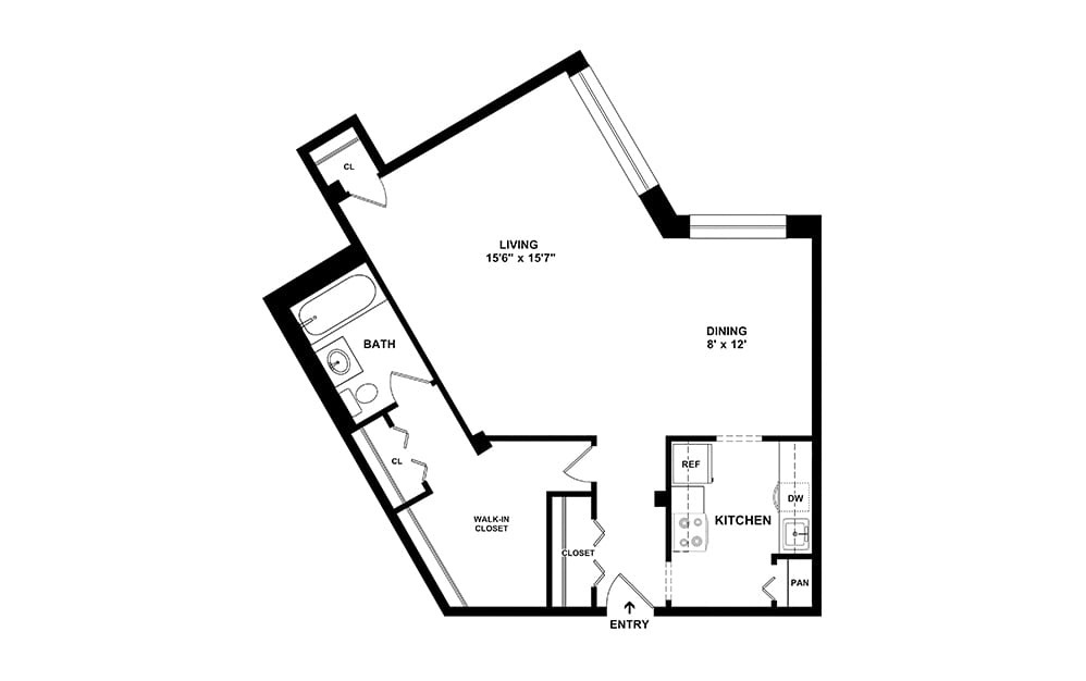 S6 - Affordable Studio 1 bath 770 square feet (2)
