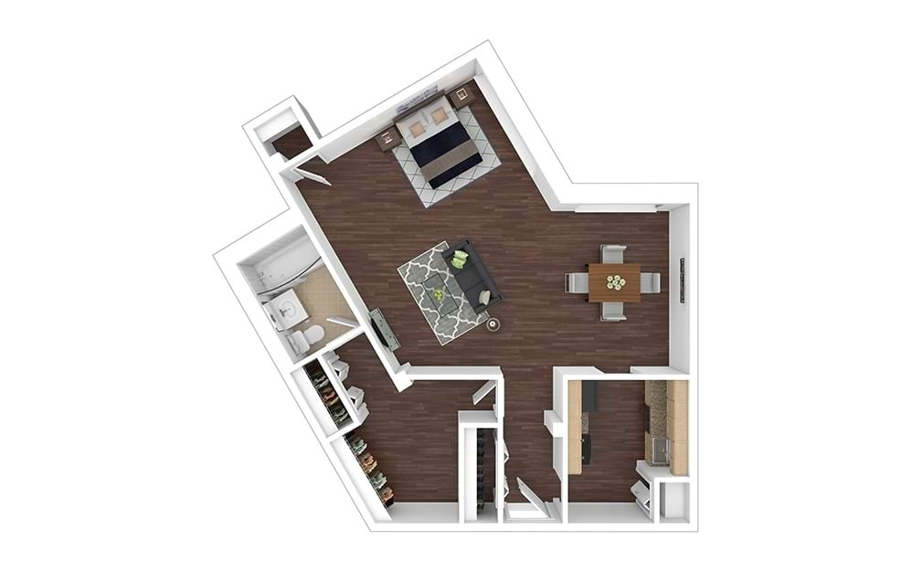 S6 - Affordable Studio 1 bath 770 square feet