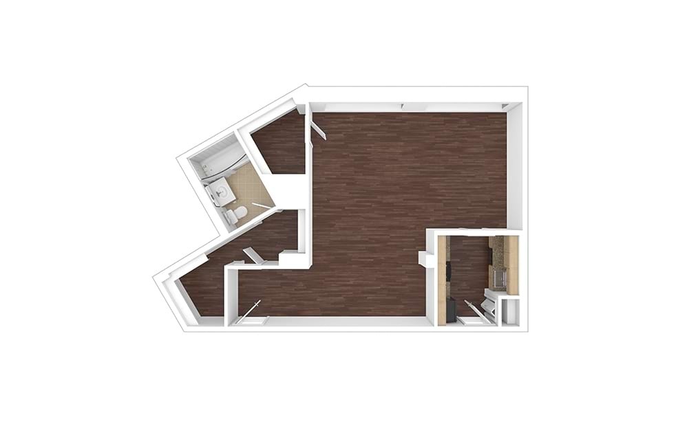 S4 - Affordable Studio 1 bath 672 square feet (1)