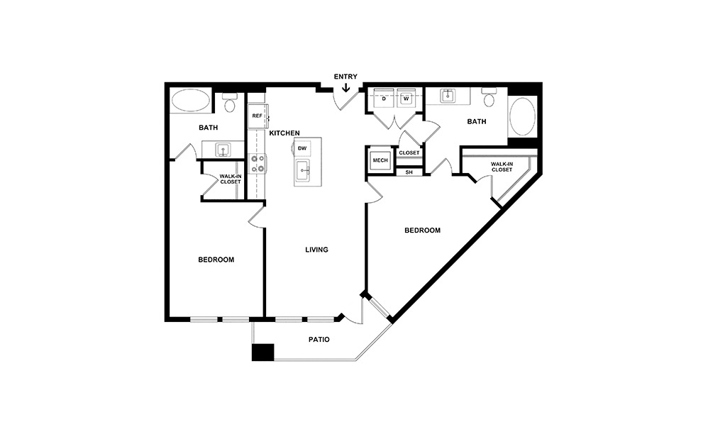 Habersham 2 Bedroom Apartments in Buckhead, Atlanta