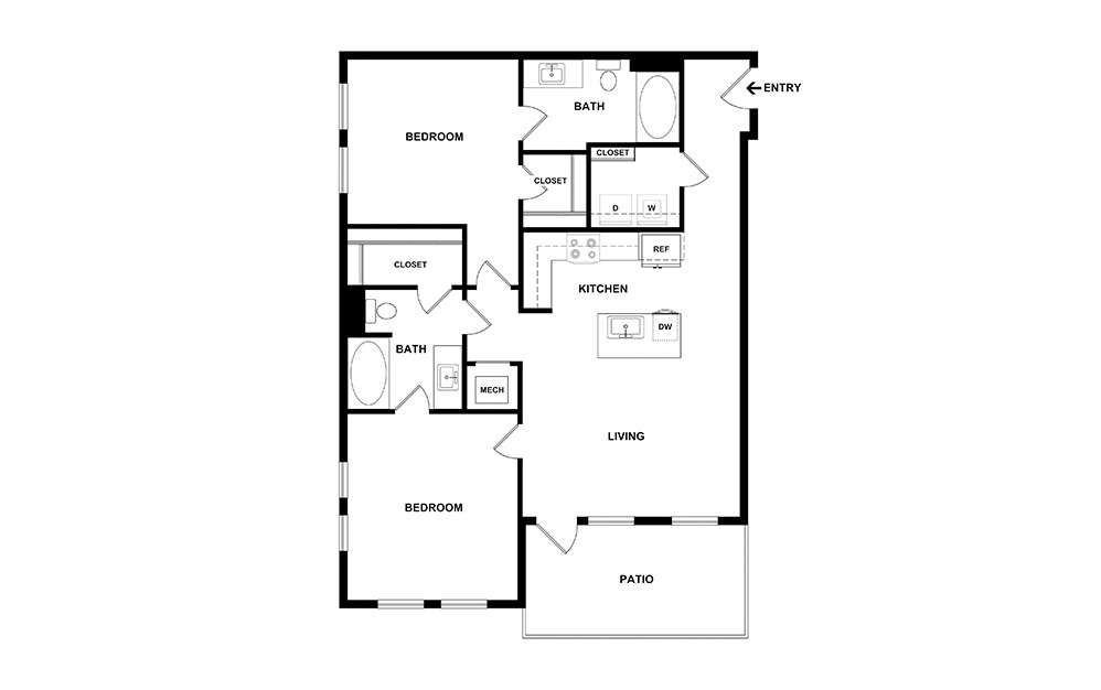 Westover 2 Bedroom Apartment in Buckhead, GA