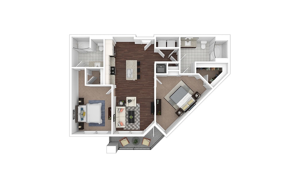 Habersham 2 Bedroom at Our Buckhead, GA Apartments