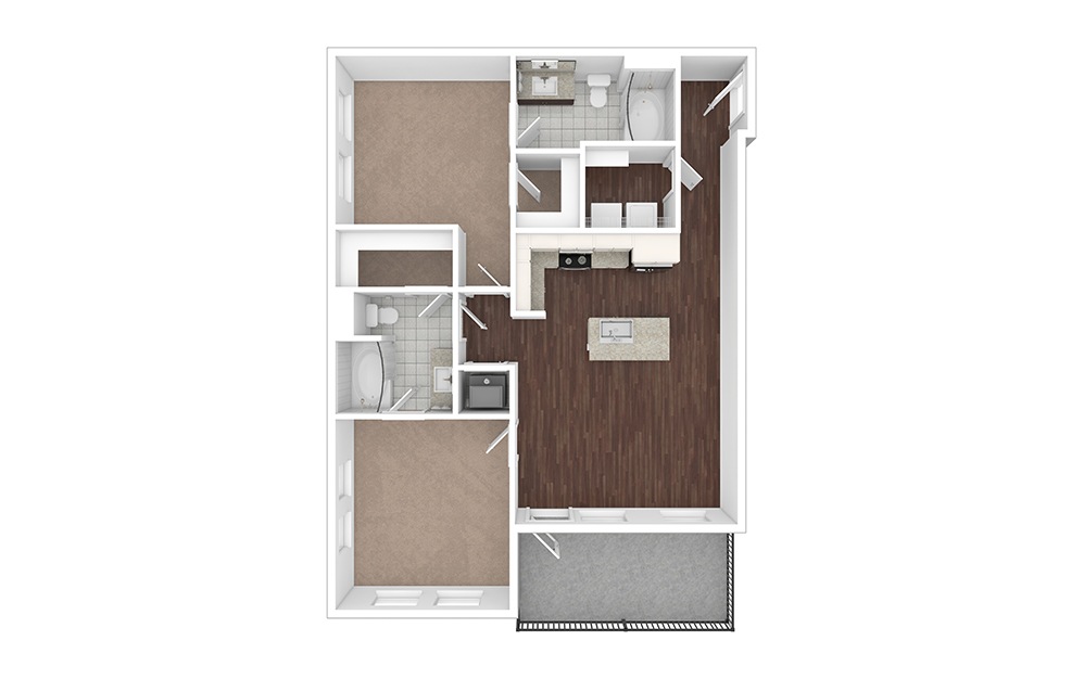 Westover 2 Bedroom at Our Buckhead Apartments in Atlanta