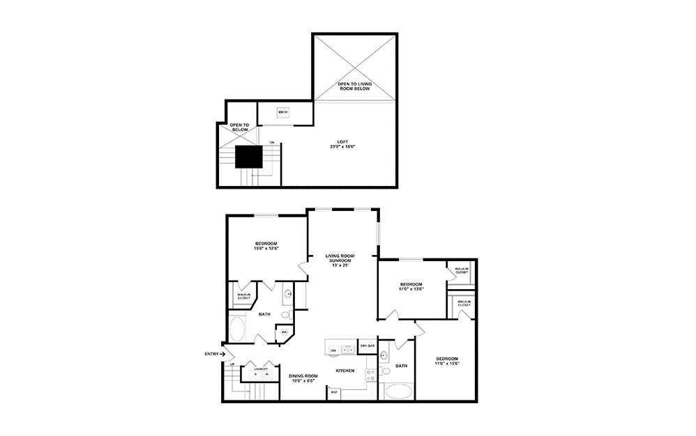 C7 3 bedroom 2 bath 1633 square feet (2)
