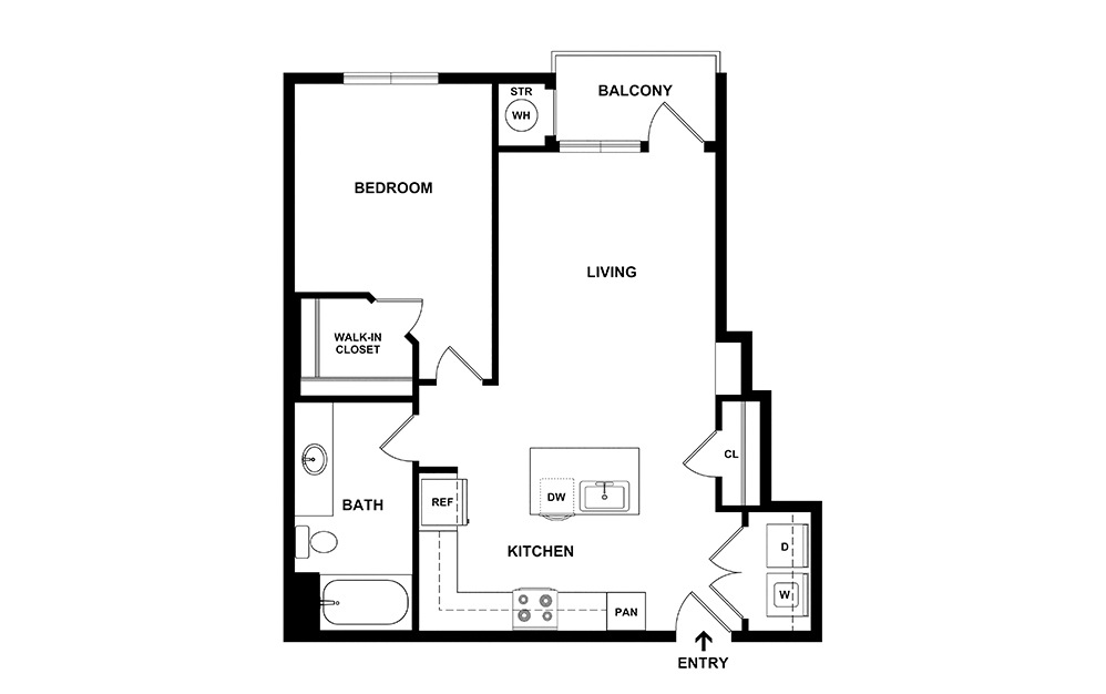 A3 Longs Peak  1 bedroom 1 bath 760 square feet (2)