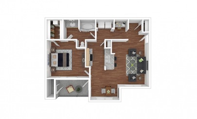 CityLine 1 Bedroom Prairie Creek Apartment in Richardson, Texas