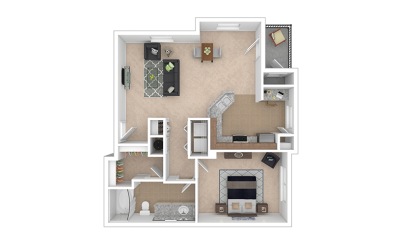 Monticello 1 bedroom 1 bath 797 square feet