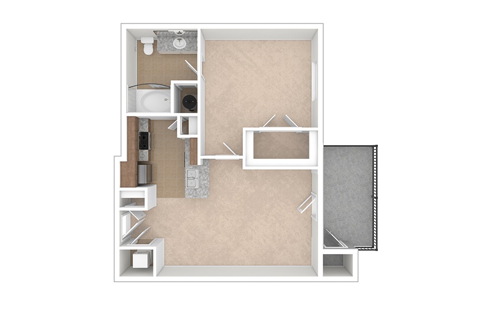 Overton 1 bedroom 1 bath 636 square feet (1)