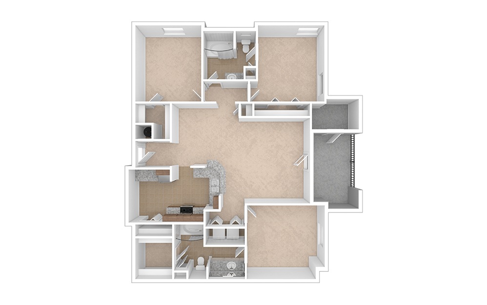 Westover 3 bedroom 2 bath 1408 - 1540 square feet (1)