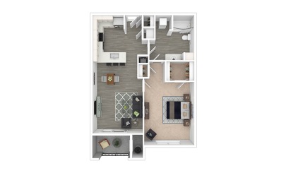 Allen - Renovated  1 bedroom 1 bath 625 square feet