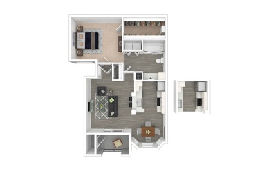 Lovett - Renovated  1 bedroom 1 bath 728 square feet