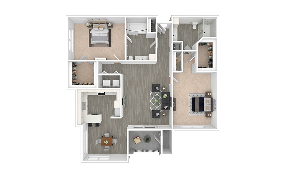 Wortham - Renovated  2 bedroom 2 bath 1168 square feet