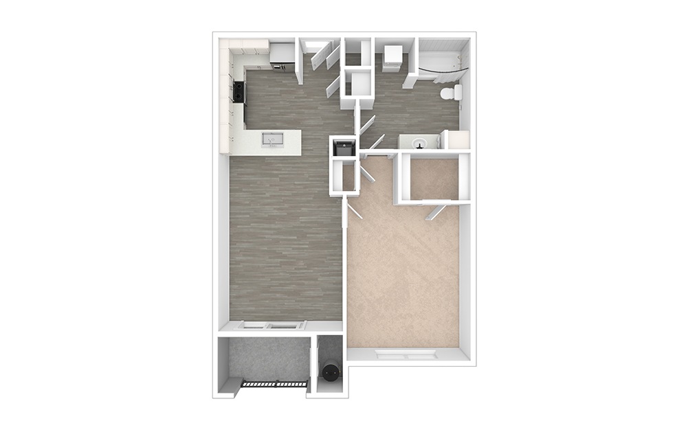 Allen - Renovated  1 bedroom 1 bath 625 square feet (1)