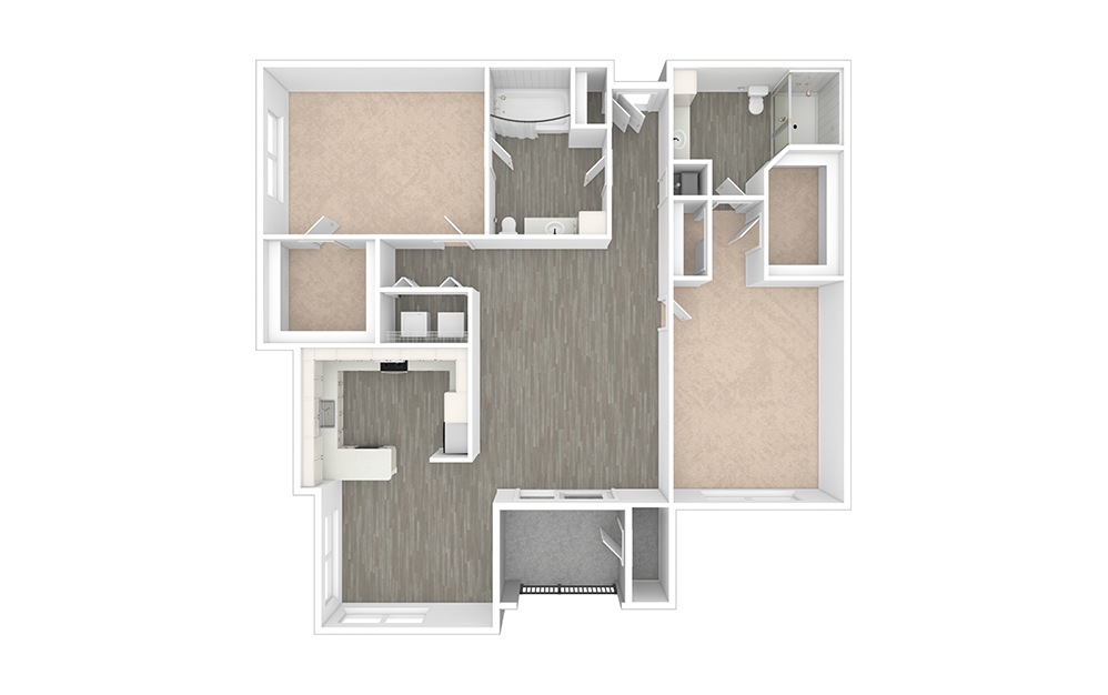 Wortham - Renovated  2 bedroom 2 bath 1168 square feet (1)