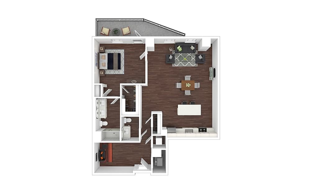 A39-West 1 Bedroom Georgetown D.C. Apartment