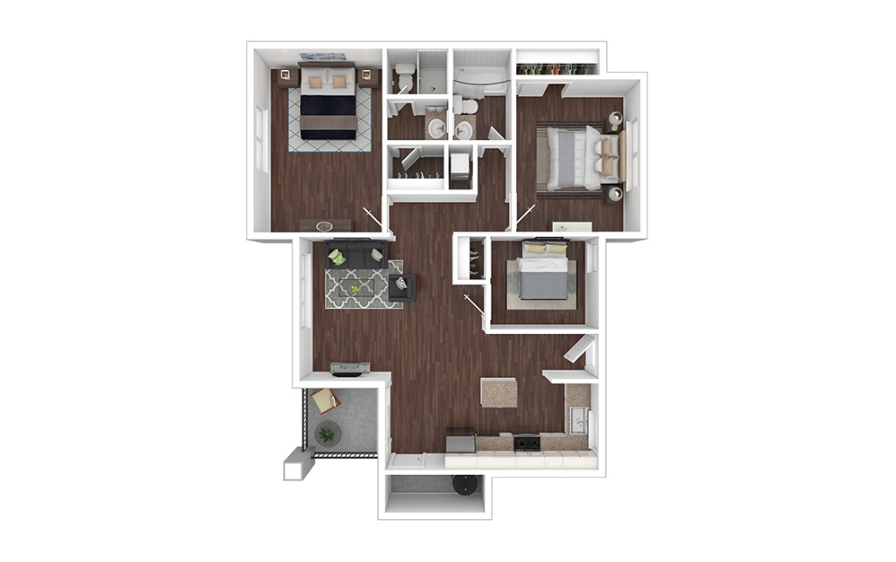 Canyon 3 bedroom 2 bath 1203 square feet
