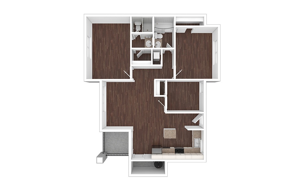 Canyon 3 bedroom 2 bath 1203 square feet (1)