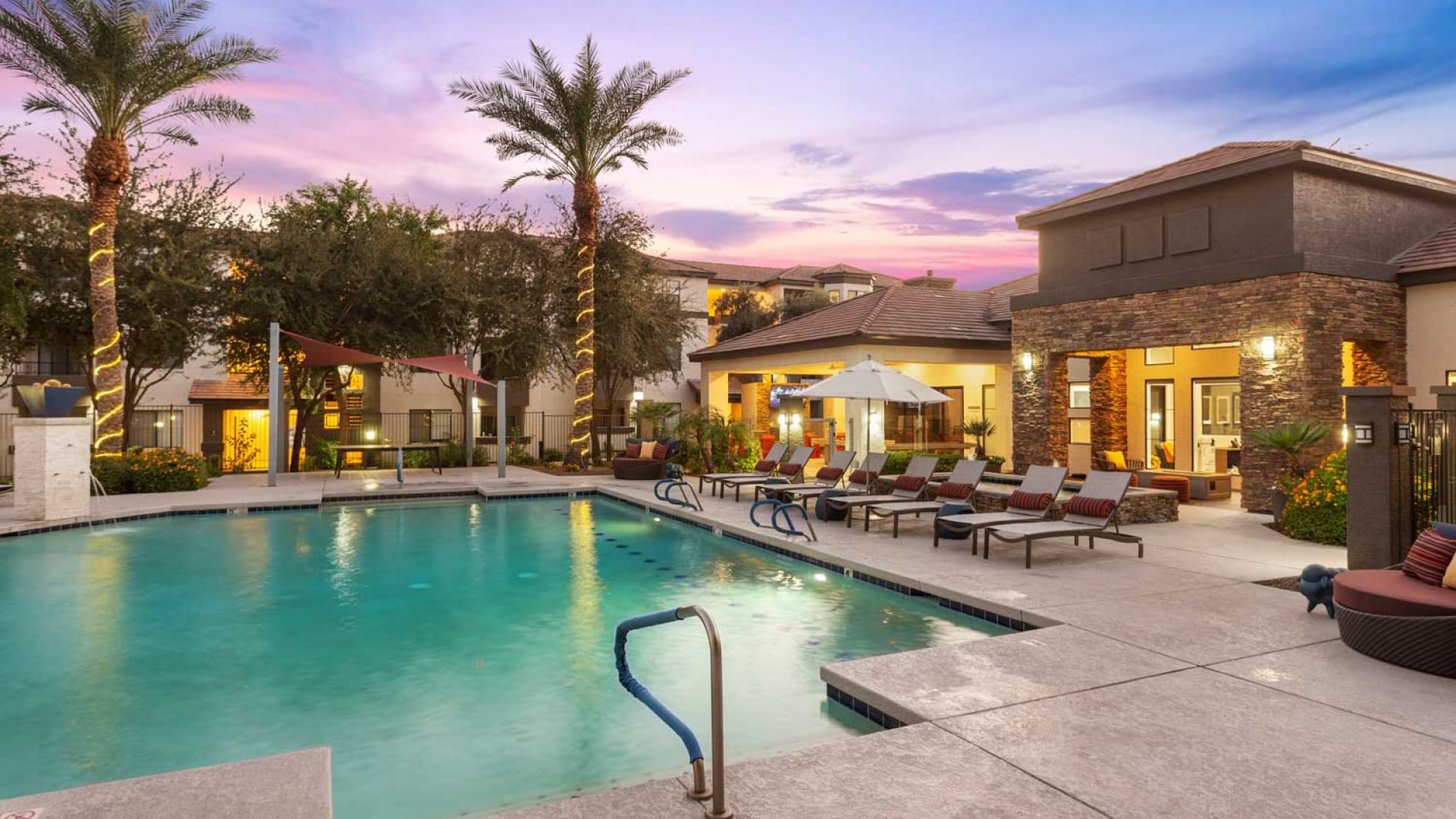 Resort-Style Pool with Heated Spa at Our Tempe Apartments for Rent