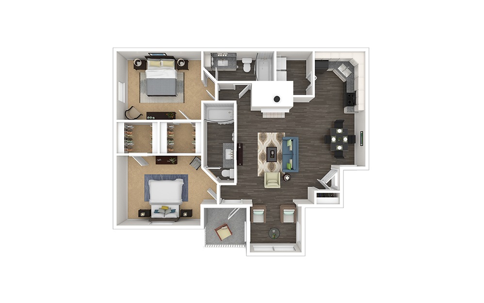 University 2-Bedroom Mallard Creek Apartment in Charlotte