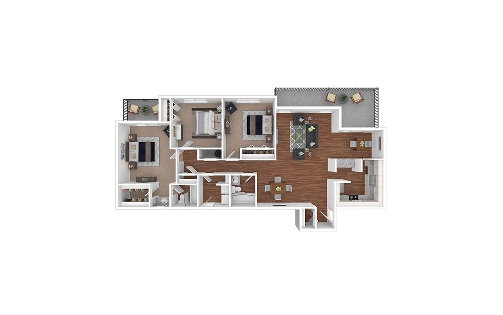 Calla Lily Premium 3 bedroom 2 bath 1520 square feet