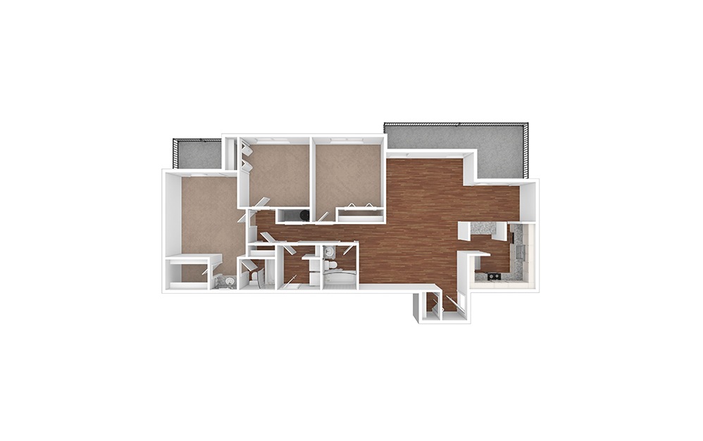 Calla Lily Premium 3 bedroom 2 bath 1520 square feet (1)
