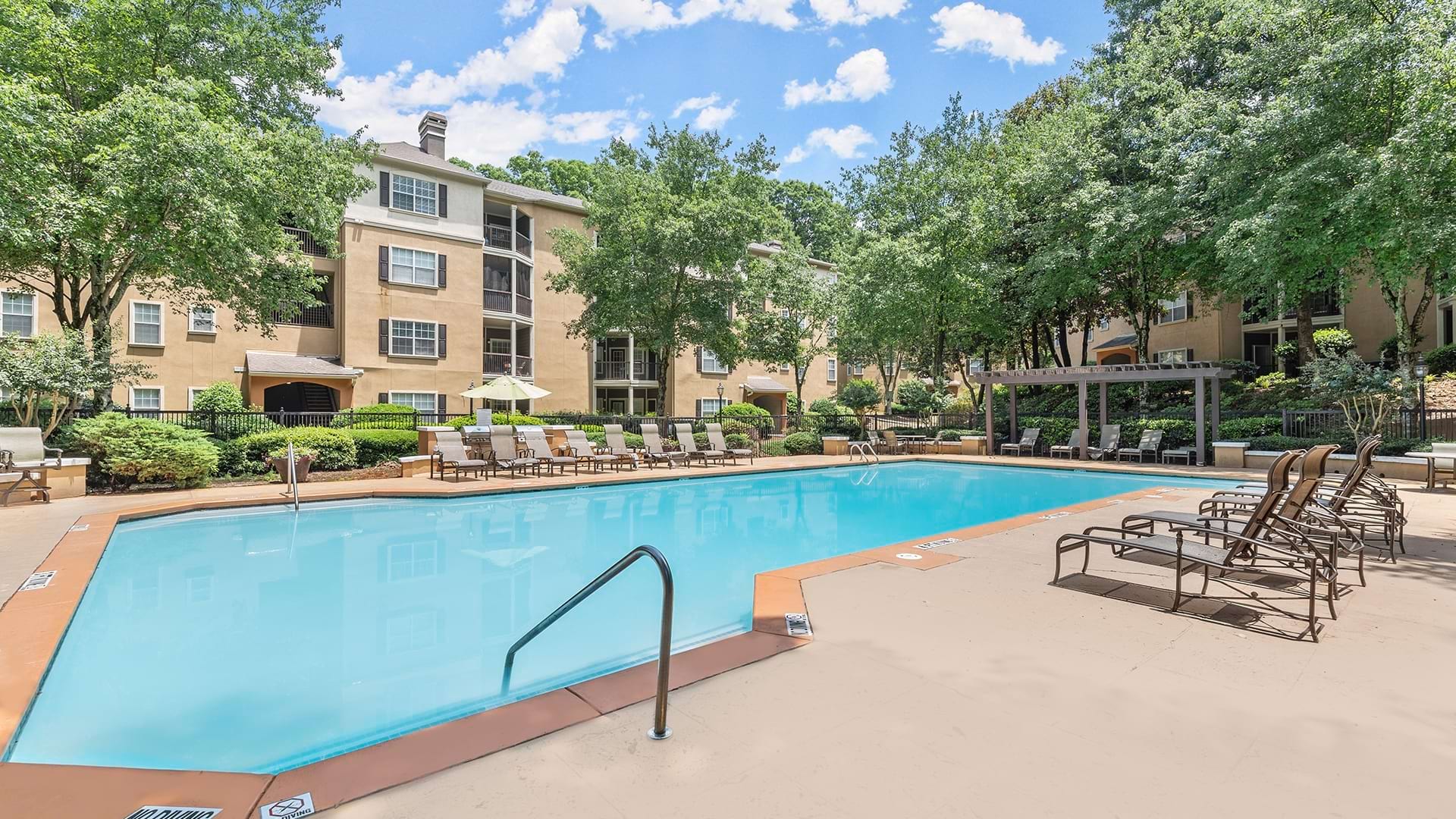 Saltwater Pool and Sun Deck at Our Glenridge Drive Apartments