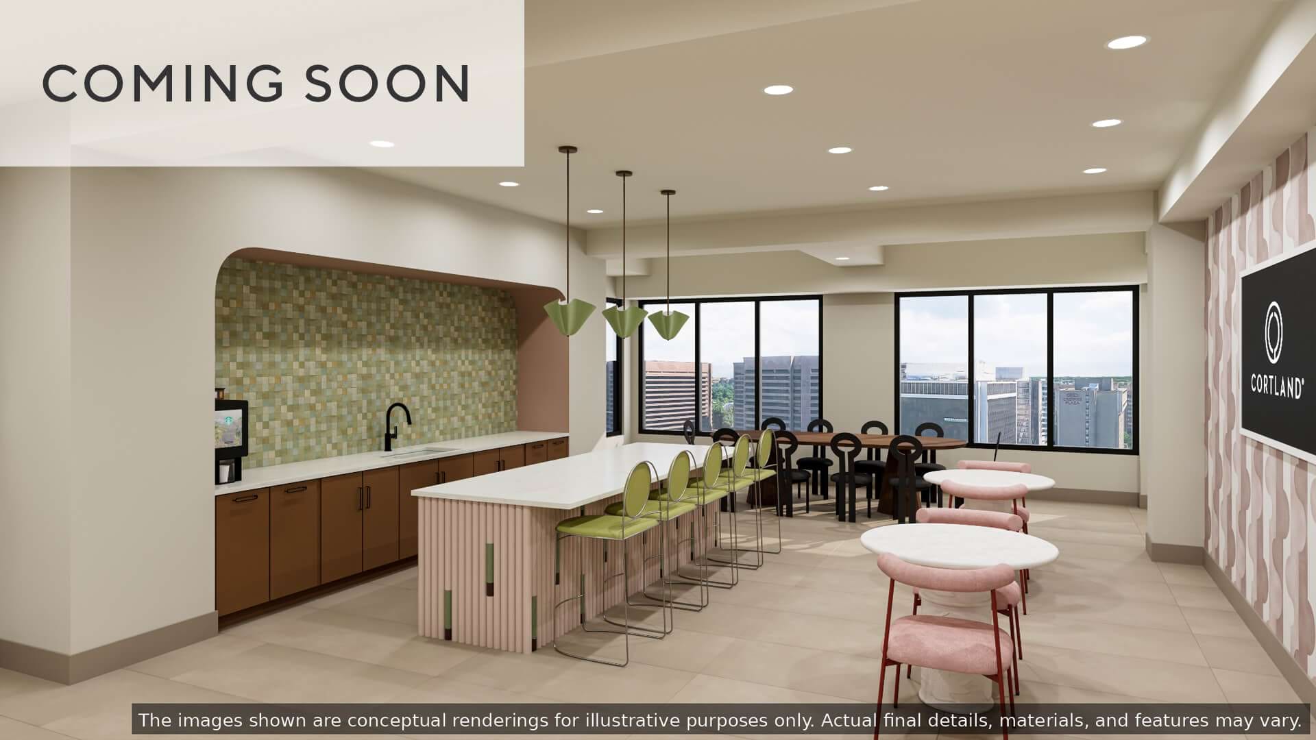 Newly Renovated Resident Clubhouse with WiFi, a HDTV, and Billiards at Our Arlington Apartment Community