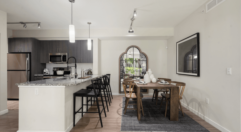 Modern Dining Area at Our Hollywood Apartments for Rent