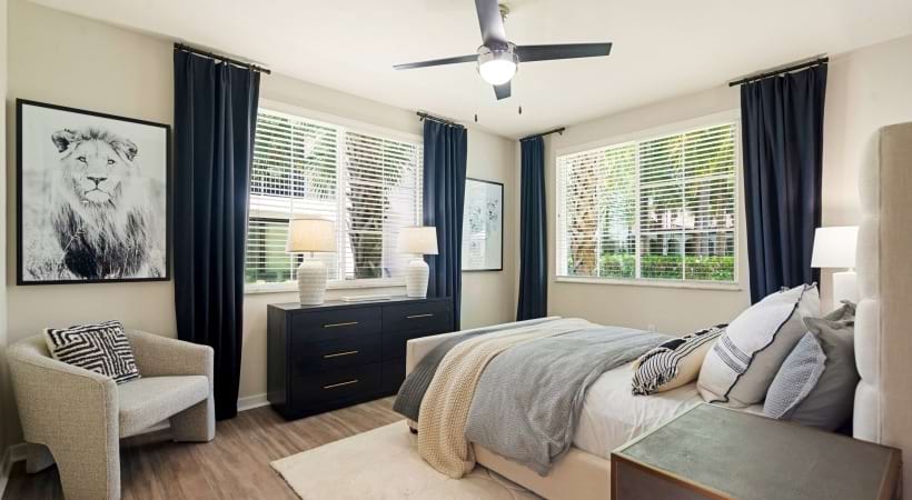 Spacious Bedroom at Our Luxury Apartments in Hollywood, FL