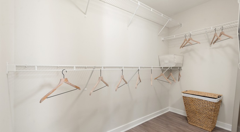 Spacious Walk-In Closet at Our Hollywood Beach Apartments for Rent