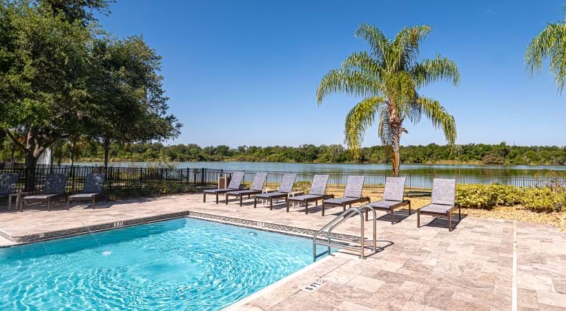 24-Acre Community Lake at Cortland Bermuda Lake Apartments for Rent