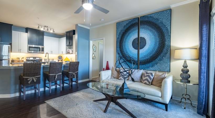 Living Room Ceiling Fans at our Brandon, FL apartments for rent