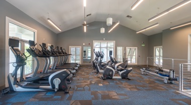 Two-Story, 24/7 Fitness Center and Yoga/Spin Studio at Cortland Bowery