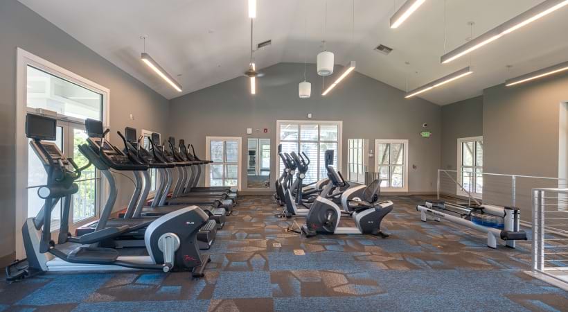 Two-Story, 24/7 Fitness Center and Yoga/Spin Studio at Cortland Bowery
